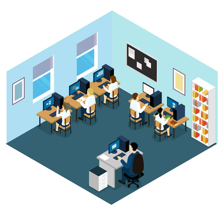 Salle de cours informatique